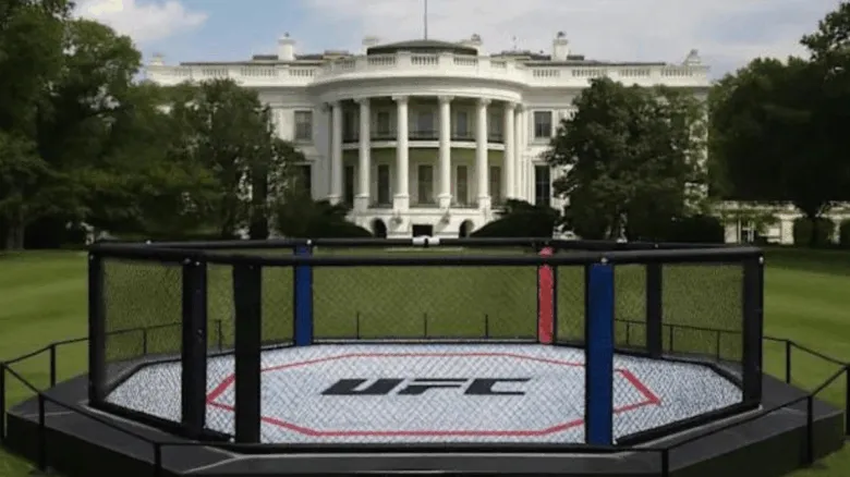La Casa Blanca se convierte en el octágono de la UFC