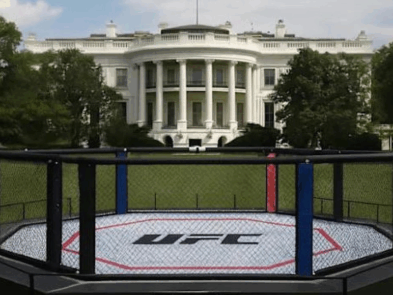 La Casa Blanca se convierte en el octágono de la UFC
