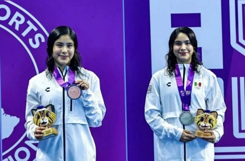 Las gemelas Mía y Lía Cueva ganan plata y bronce en clavados de los II Juegos Panamericanos Junior 2025-1