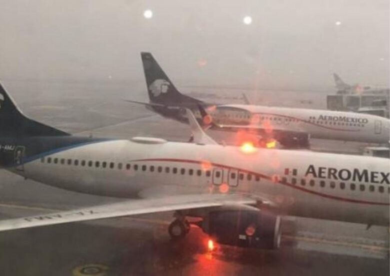 Lluvia continuará afectando vuelos e itinerarios en el AICM: Aeroméxico