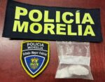 Policía de Morelia detiene a sujeto con posesión de narcóticos
