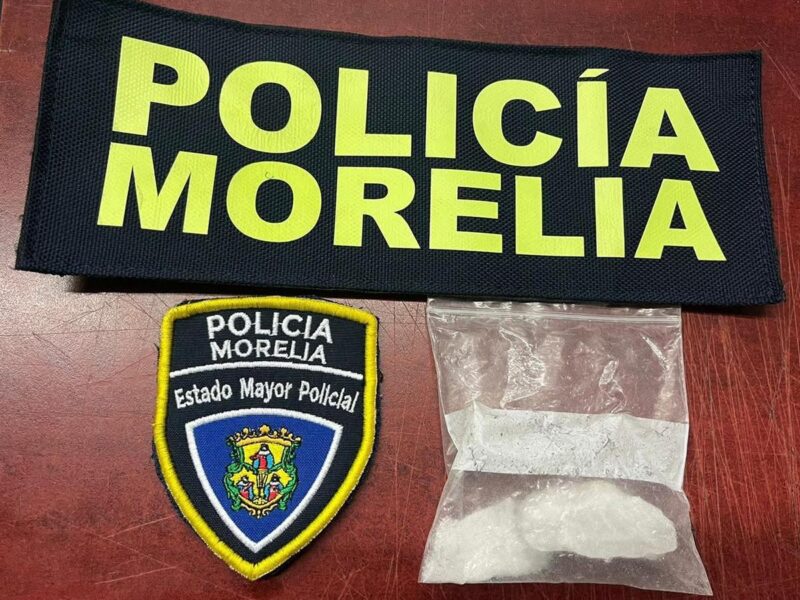 Logran detención de sujeto con posesión de narcóticos en Morelia