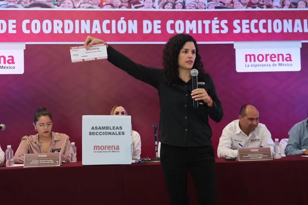 Luisa María Alcalde niega ruptura de Morena con el PVEM y el PT por reforma electoral