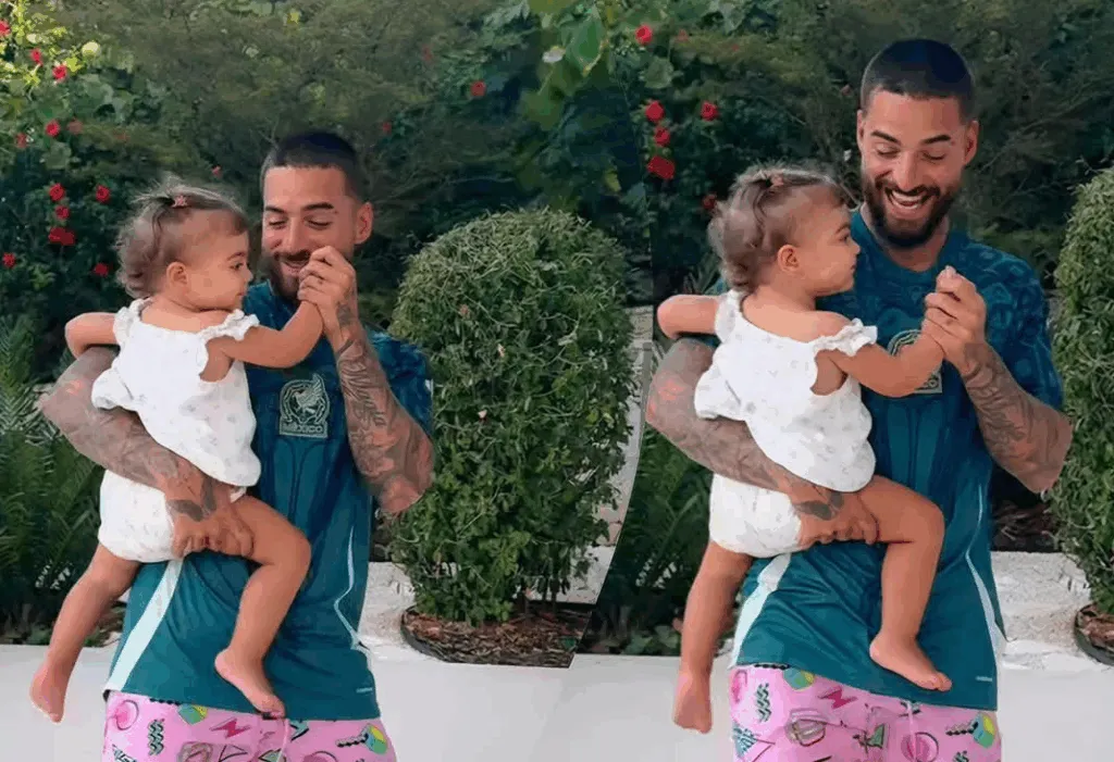 Maluma expone por primera vez el rostro de su hija París