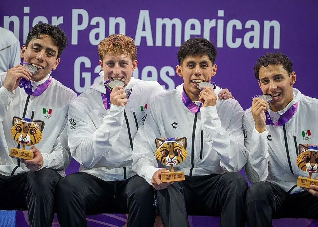 México obtienen 15 medallas para ubicarse en el Top 3 de la natación en Asunción 2025