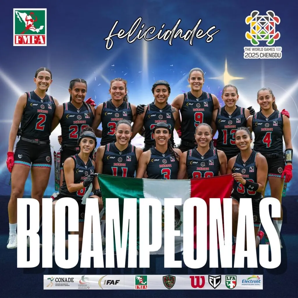 México se corona bicampeón de Flag Football en World Games 2025