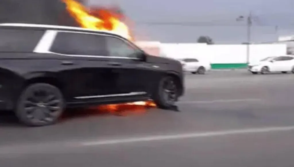 Momento del asesinato del delegado de la FGR en Tamaulipas