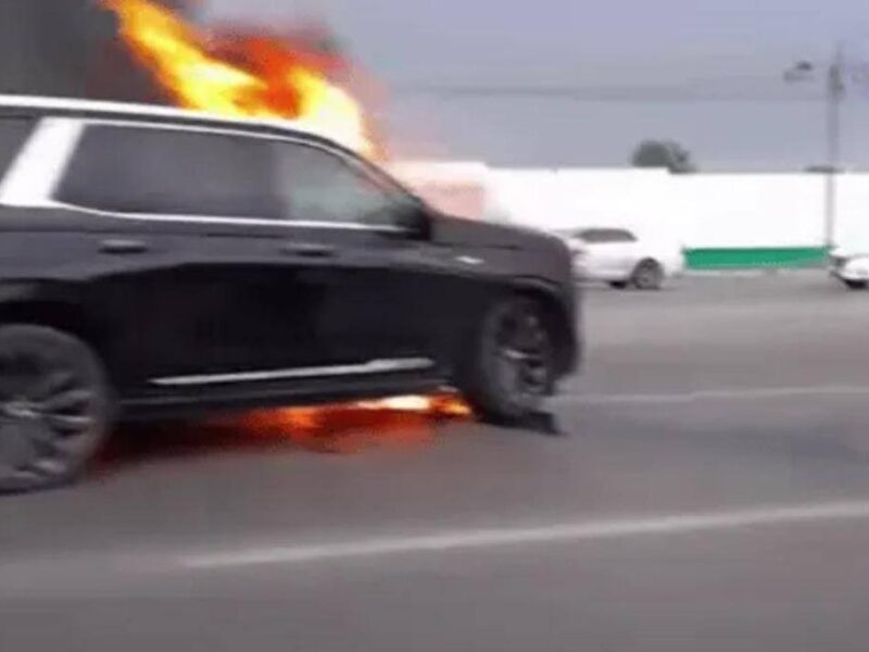Momento del asesinato del delegado de la FGR en Tamaulipas