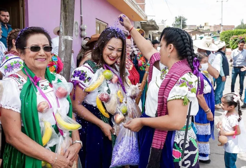 Mónica Vallejo en el festival del Elote