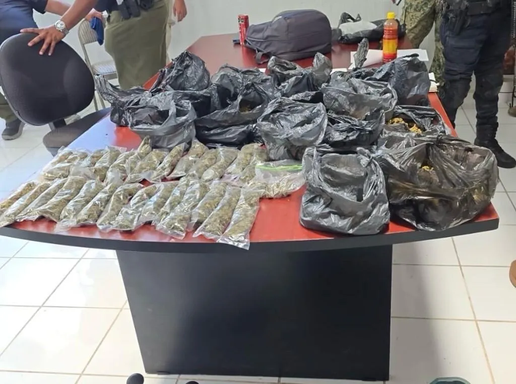Operativo interinstitucional en Apatzingán: detienen a tres hombres con 2.5 kilos de marihuana-1
