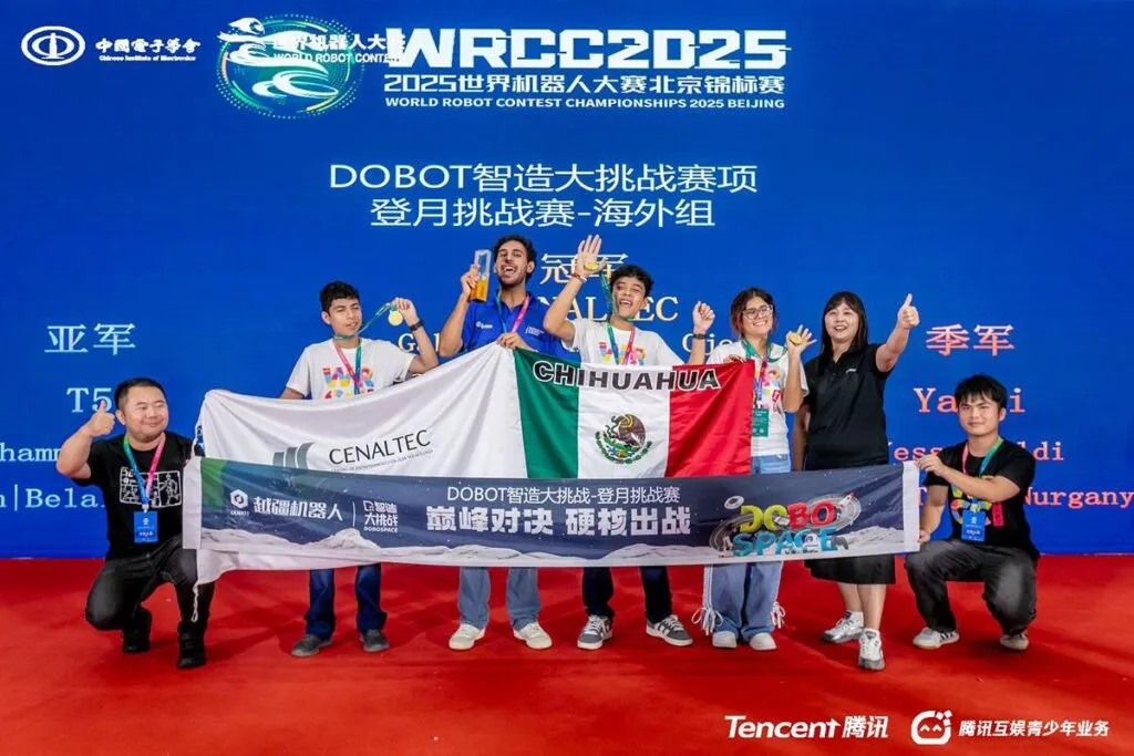 ¡Orgullo mexicano! Tres estudiantes de Chihuahua ganaron el oro para México en concurso de robótica