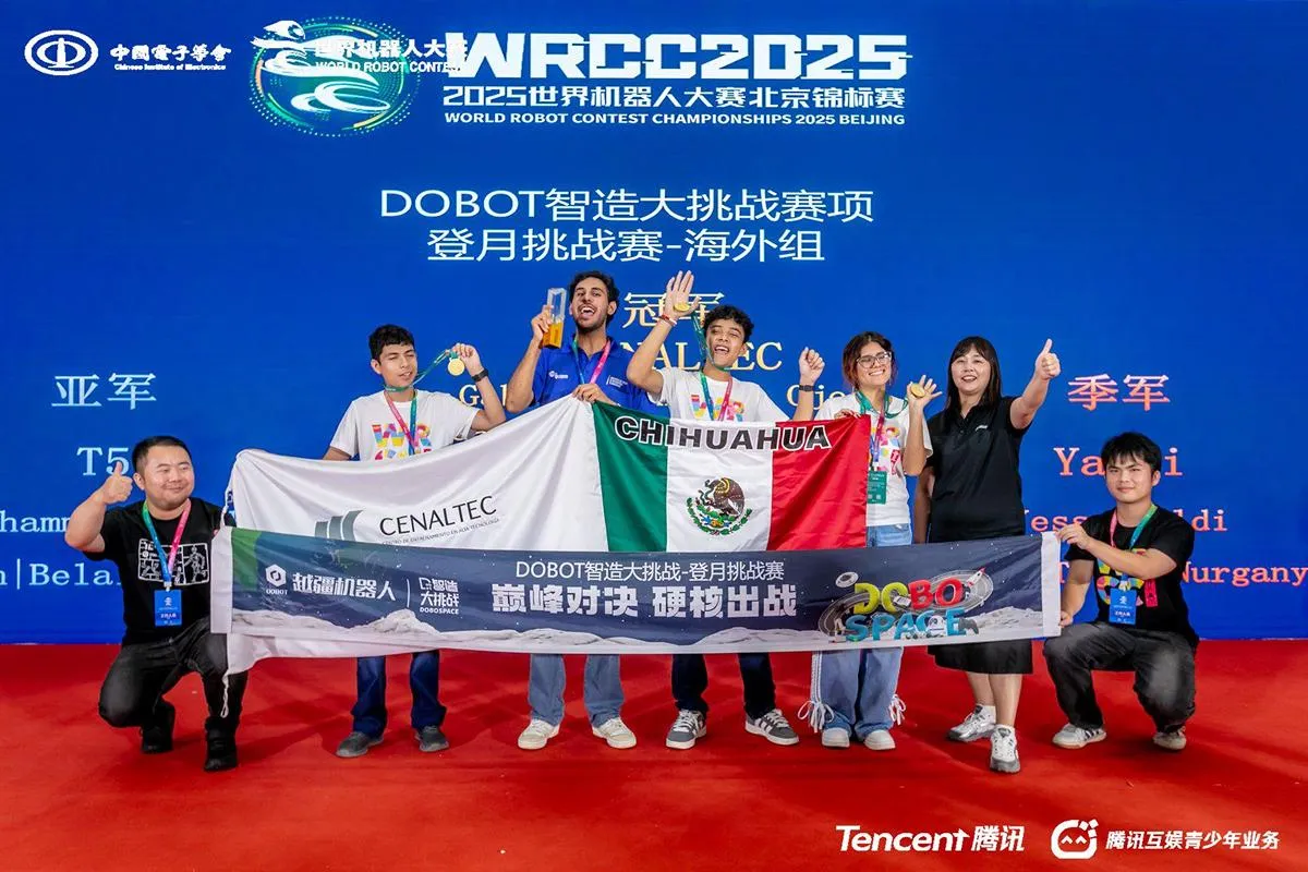 ¡Orgullo mexicano! Tres estudiantes de Chihuahua ganaron el oro para México en concurso de robótica