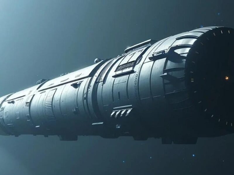 Representación de nave interestelar Alfa Centauri
