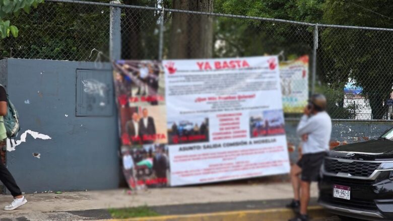 Sujetos desconocidos colocaron narcomantas en diferentes puntos de la ciudad de Zamora