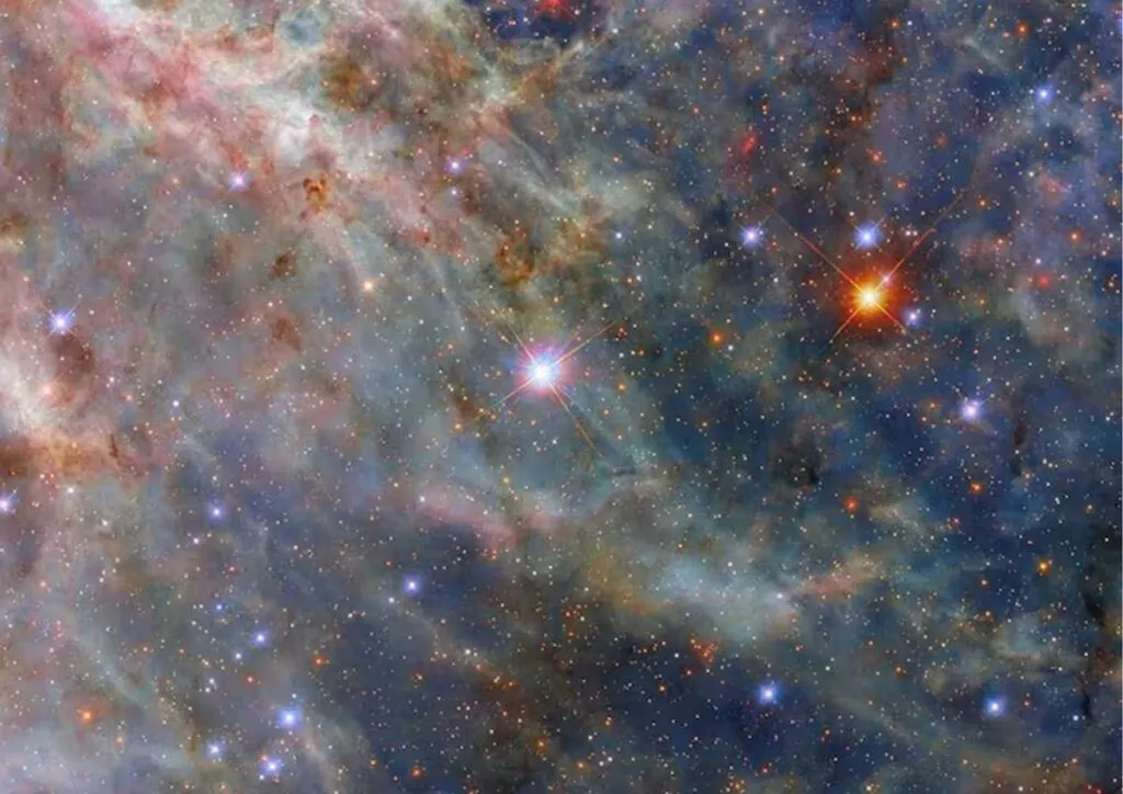 Tarántula cósmica captada por el telescopio Hubble