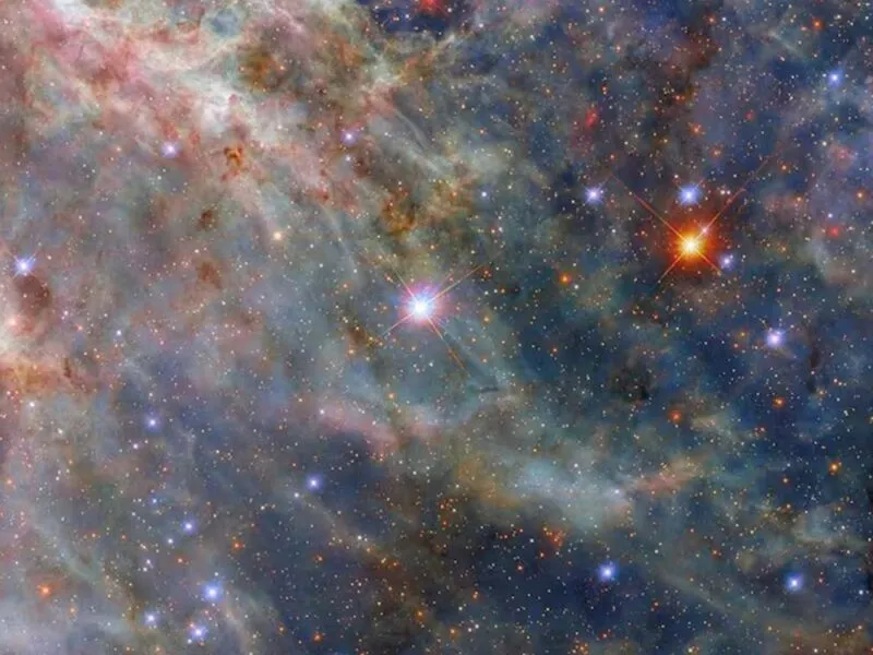 Tarántula cósmica captada por el telescopio Hubble