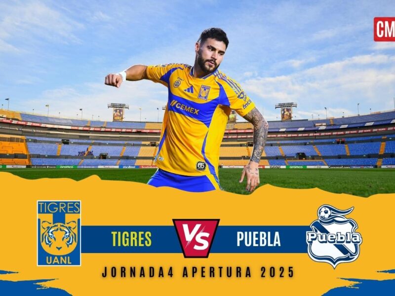 Tigres vs Puebla: ¿Dónde ver EN VIVO el partido de la Jornada 4 del Apertura 2025 de la Liga MX?