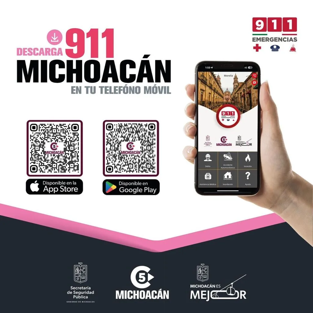 App 911 Michoacán, aplicación para pedir ayuda en una emergencia