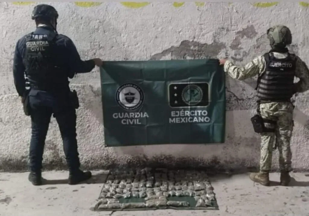 Asegurados 109 envoltorios de marihuana en Operación Apatzingán: SSP
