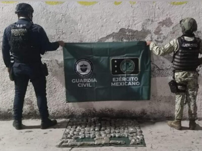 Asegurados 109 envoltorios de marihuana en Operación Apatzingán: SSP