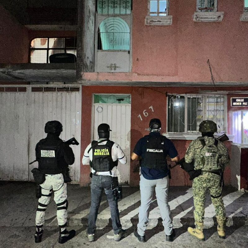En Morelia y tras cateo, asegura FGE más de 800 dosis de metanfetamina; hay un detenido