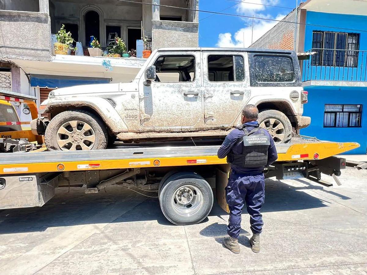 Aseguran en Queréndaro 10 vehículos y animales exóticos