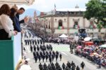 Asisten miles a desfile en Morelia por el 215 de la Independencia de México