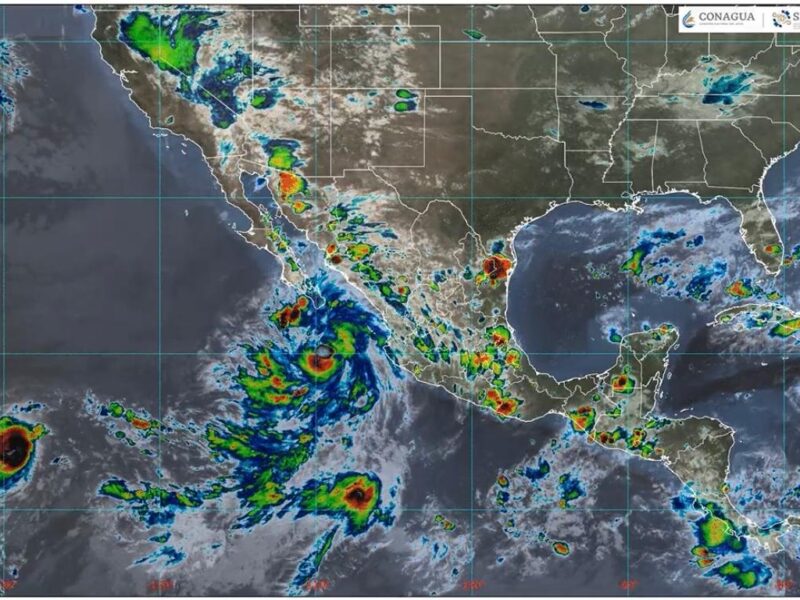 Autoridades piden extremar precauciones ante tormenta tropical "Lorena" en el norte del país