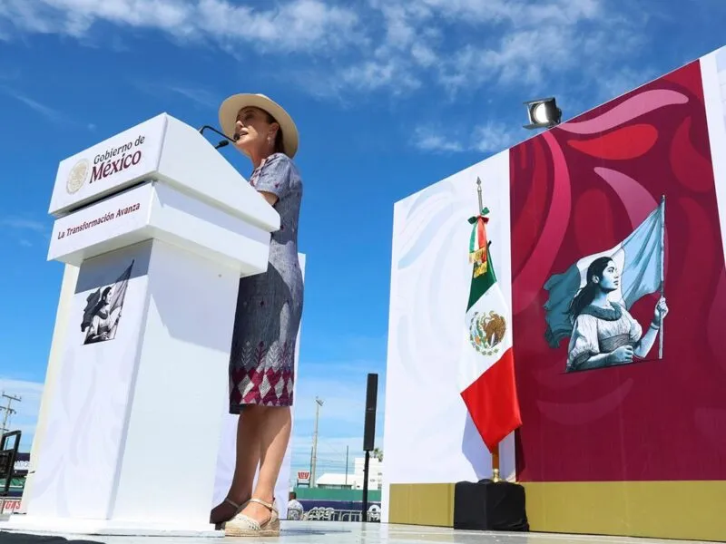 Claudia Sheinbaum asegura justicia y bienestar para Sinaloa
