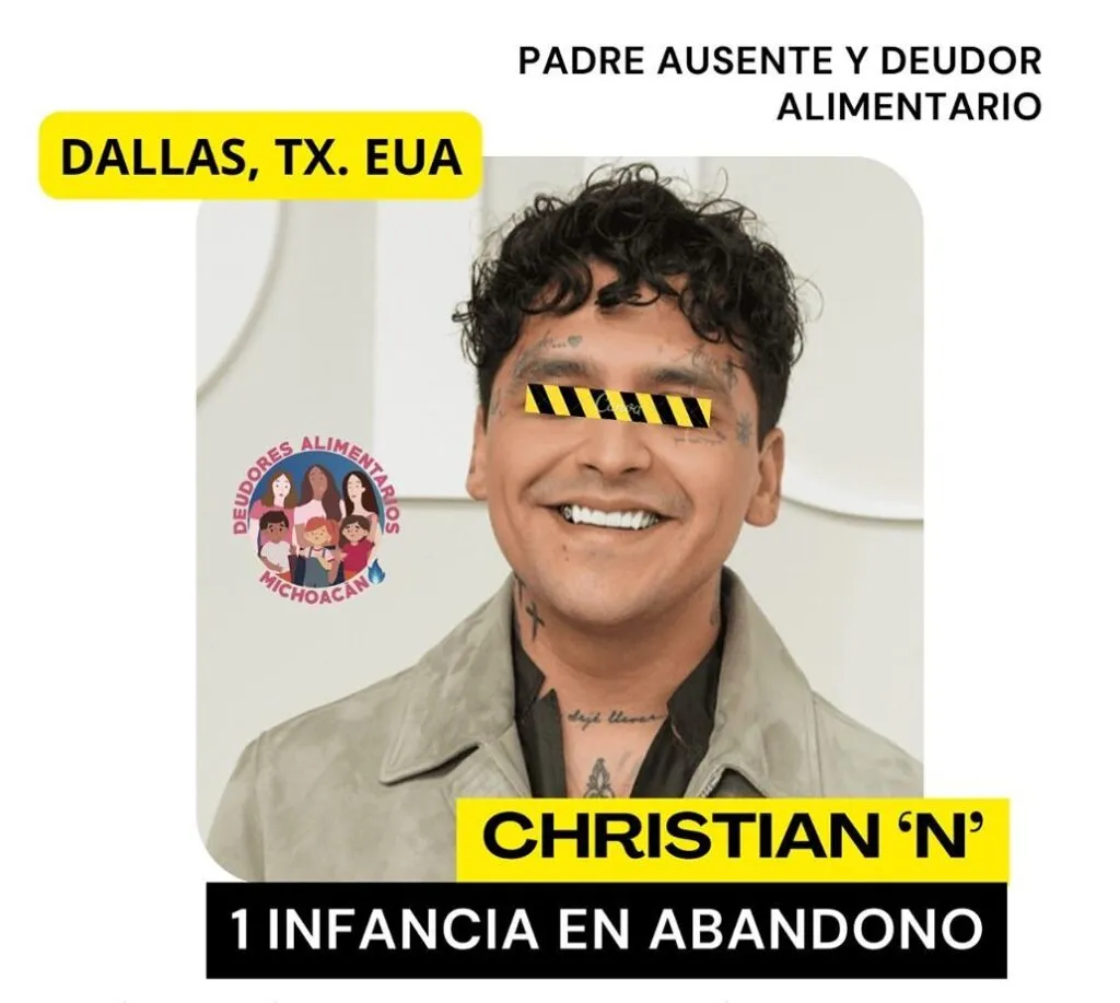 Colectiva Deudores Alimentarios Michoacán exige cancelar concierto de Christian Nodal en Morelia