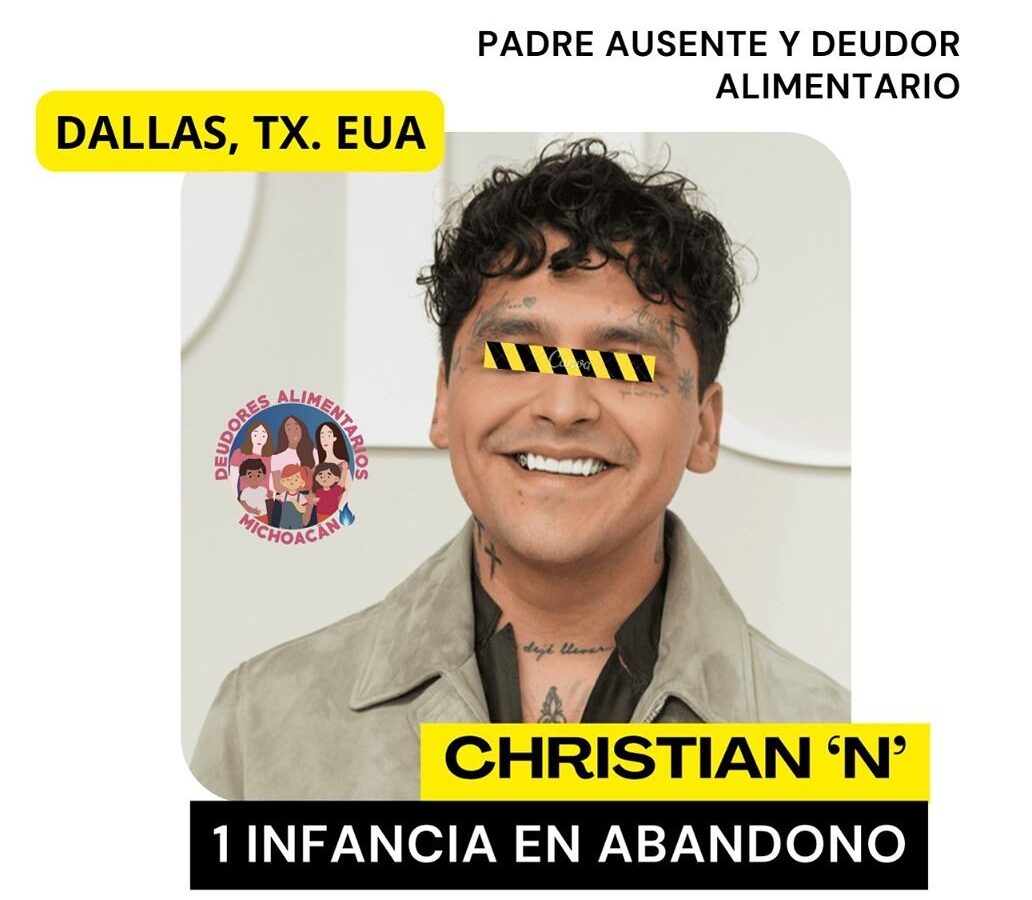 Colectiva Deudores Alimentarios Michoacán exige cancelar concierto de Christian Nodal en Morelia
