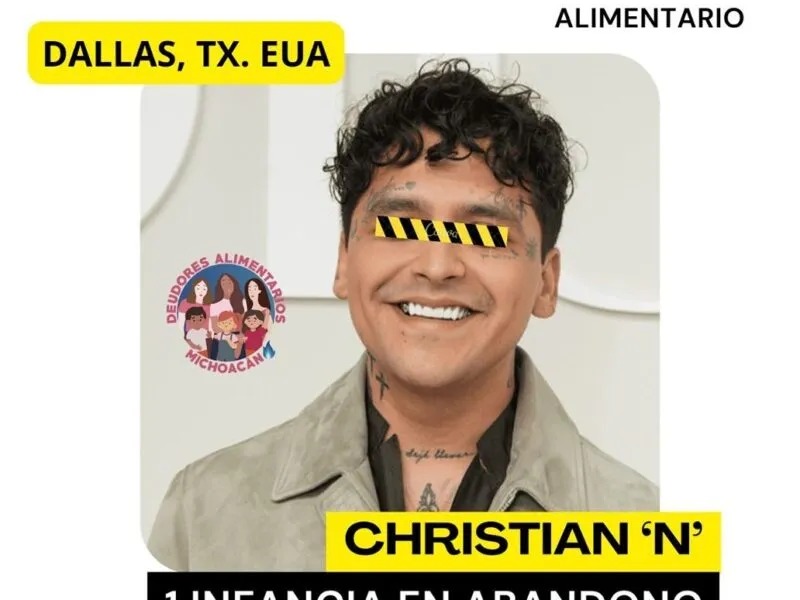 Colectiva Deudores Alimentarios Michoacán exige cancelar concierto de Christian Nodal en Morelia