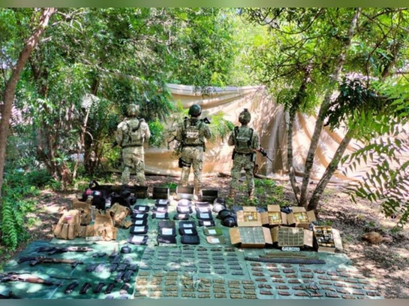 Decomiso de armas en Tepuche, Sinaloa