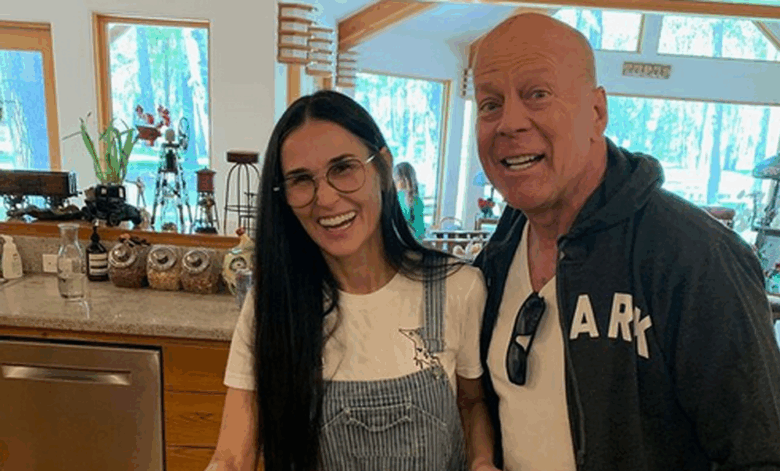 Demi Moore defiende a esposa de Bruce Willis de críticas por llevarlo a una residencia especializada