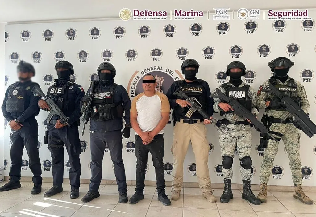 Detenido "El Silencio", líder criminal que secuestró a dos agentes de García Harfuch en Michoacán