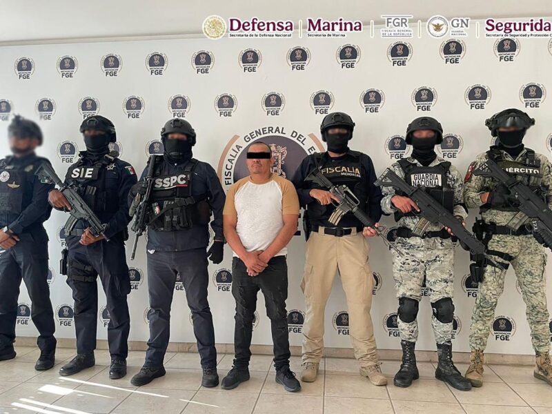 Detenido "El Silencio", líder criminal que secuestró a dos agentes de García Harfuch en Michoacán
