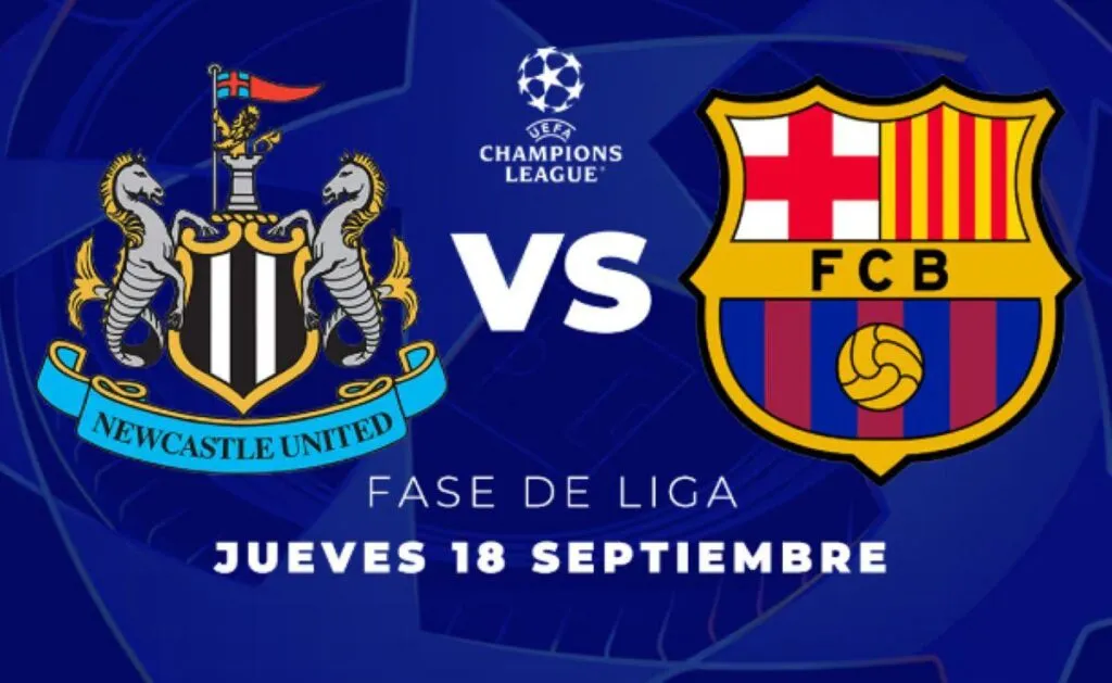 Dónde ver EN VIVO: Newcastle vs Barcelona en su debut en la Champions League