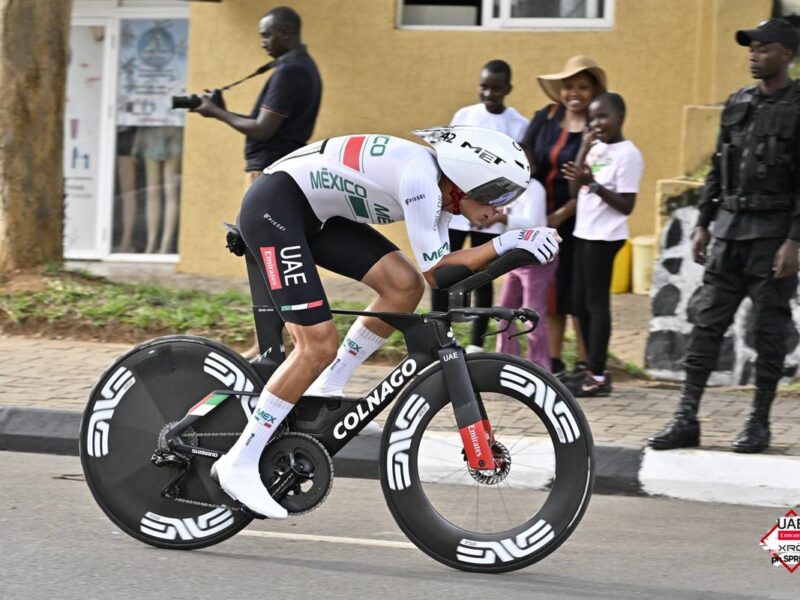 El mexicano Isaac Del Toro, termina quinto en la contrarreloj del Mundial de Ciclismo Ruanda 2025