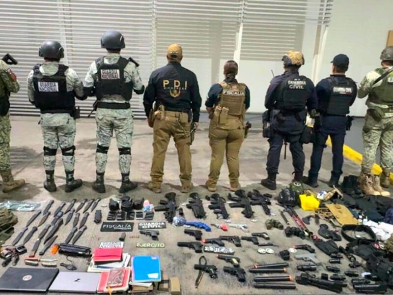 En Vista Hermosa, 38 detenidos en portación de un arma y 19 réplicas de armas de fuego: SSP