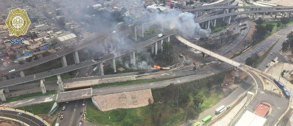 Explosión de pipa en Puente de la Concordia y calzada Zaragoza deja 18 heridos