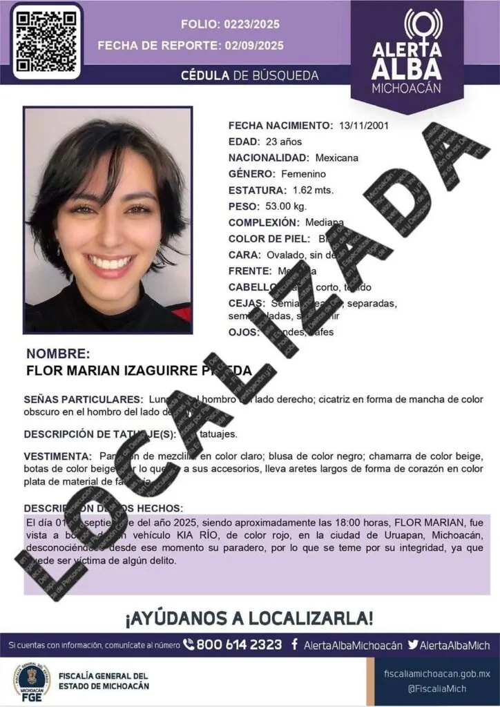 FGE descarta homicidio de Flor Marian; ingirió medicamento controlado y dejó cartas póstumas-1