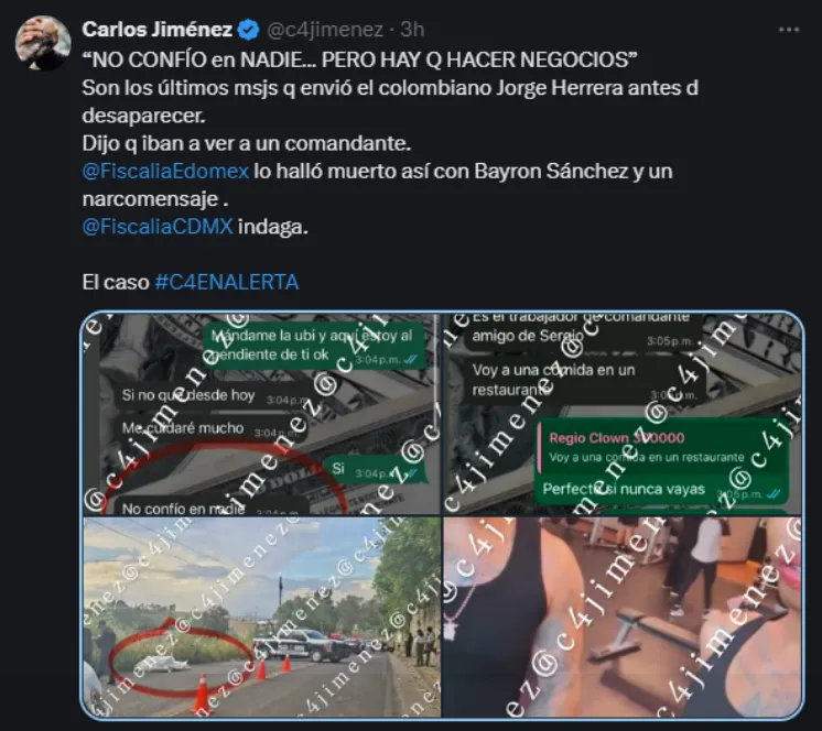 Filtran última conversación de Regio Clown antes de ser hallado sin vida: “No confío en nadie”-1