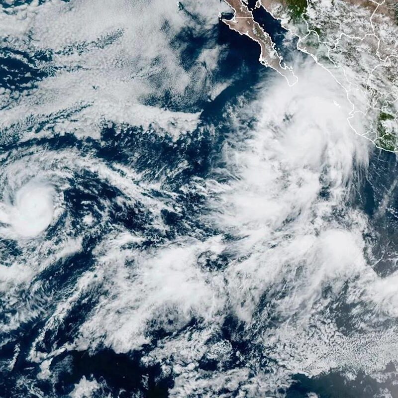 El huracán Kiko se intensifica a categoría 4 con vientos de hasta 215 km/h