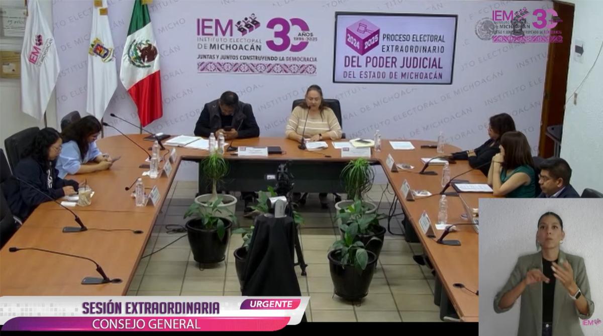 IEM concluye elección del Poder Judicial en Michoacán