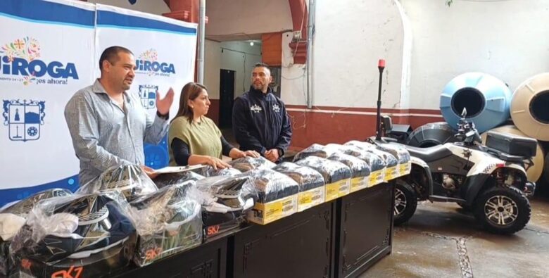 Inaugura Alma Mireya González Sánchez rehabilitación de instalaciones de Seguridad Pública y Tránsito en Quiroga