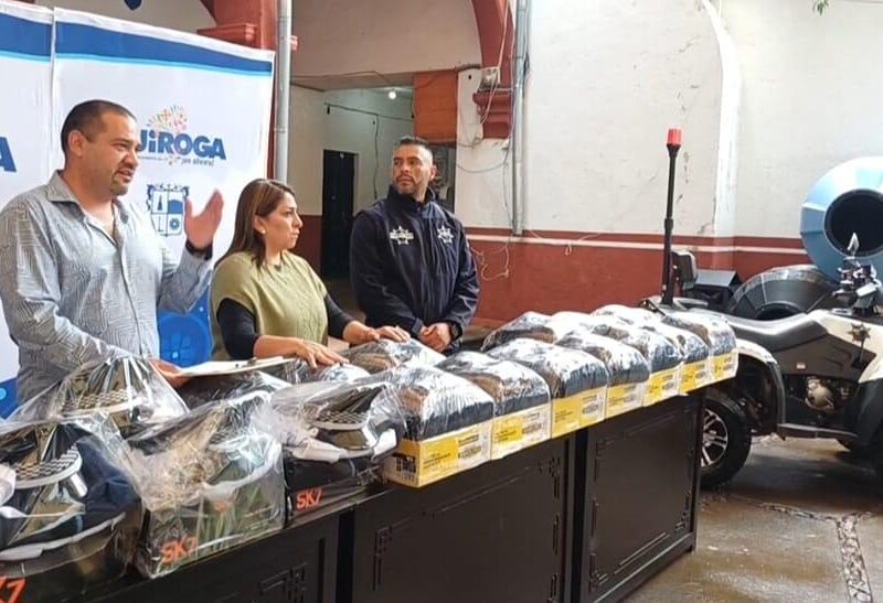 Inaugura Alma Mireya González Sánchez rehabilitación de instalaciones de Seguridad Pública y Tránsito en Quiroga
