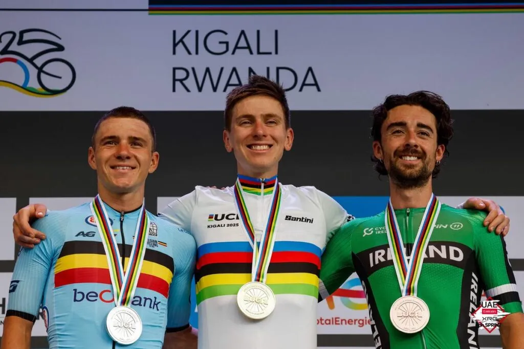 Isaac del Toro, en Top 10 en el Mundial de Ciclismo de Ruta 2025