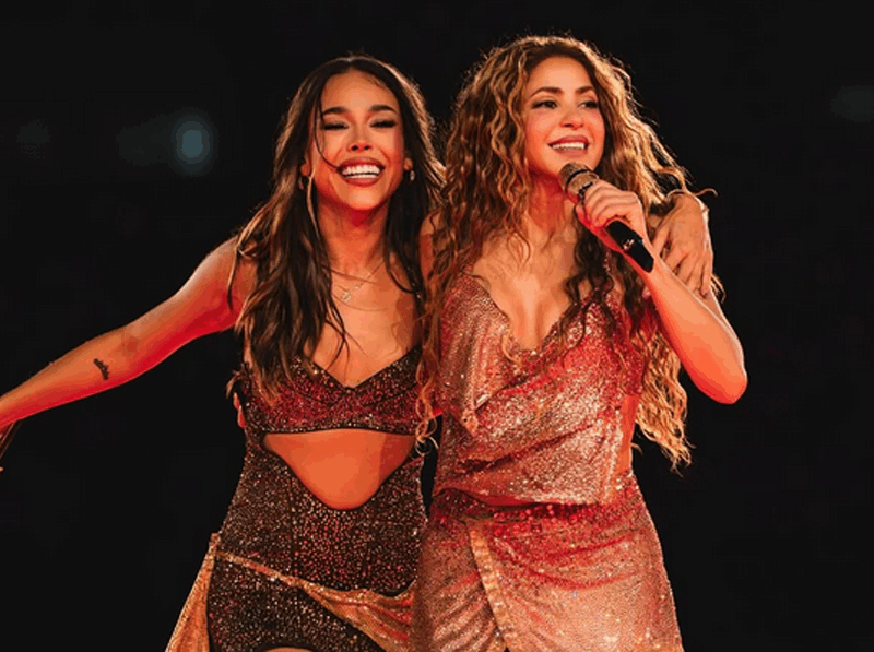 Juntas otra vez: Shakira y Danna Paola brillan en el último show de la colombiana en la CDMX
