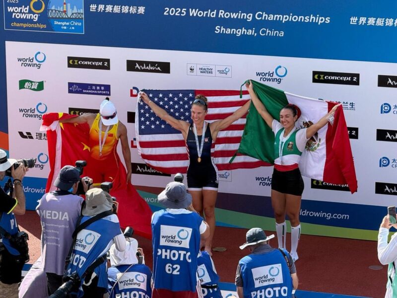 Kenia Lechuga conquista bronce en el Mundial de Remo