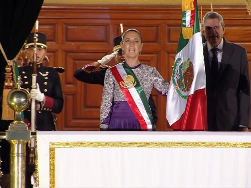Las mujeres encabezaron el Grito de Independencia de la presidenta Claudia Sheinbaum